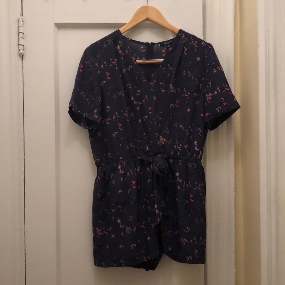 Silky short jumpsuit in Dark Purple